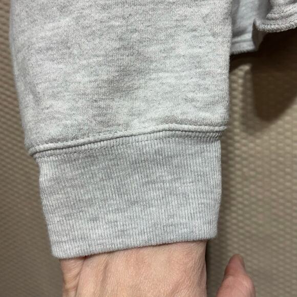 Kansas City Chiefs Women's Cropped Sweatshirt Heather Gray Size Large NFL - Picture 3 of 10